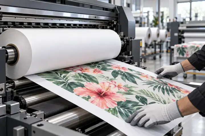 Professional wide-format sublimation printing on paper